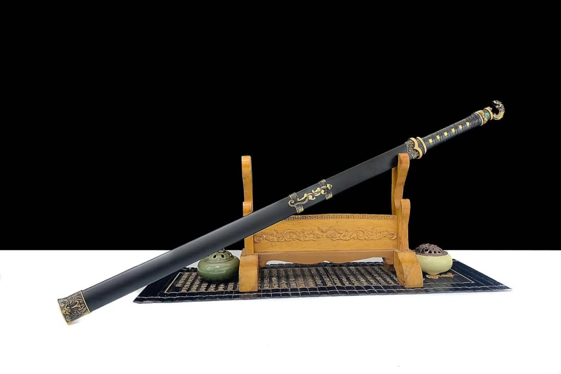 Dagger han jian,Handmade High Carbon Steel Blade,Alloy Scabbard - Chinese sword shop