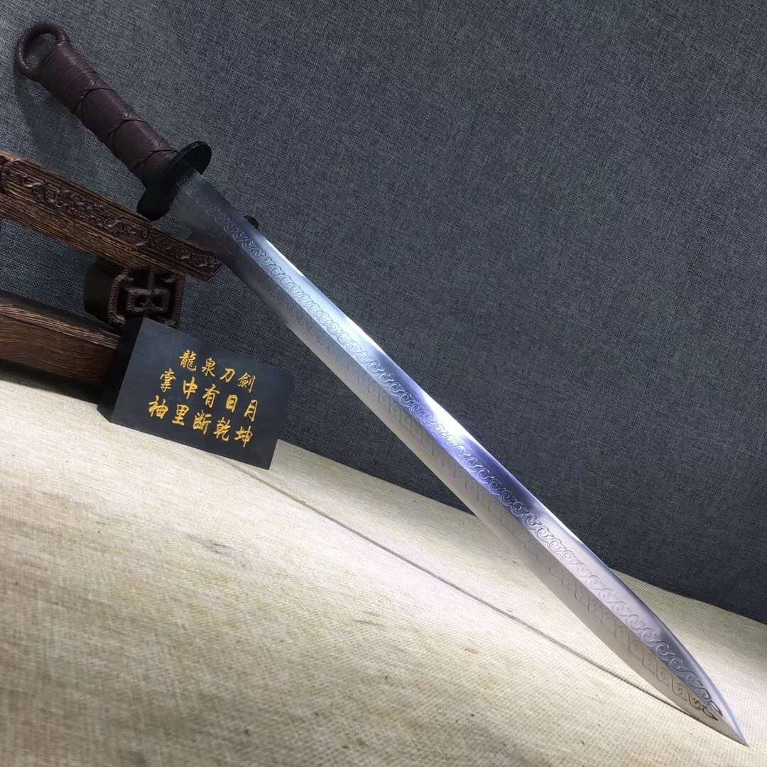 War Sword,Handmade High carbon steel blade,Rosewood scabbard,Full tang - Chinese sword shop