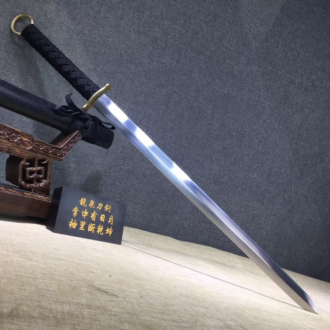 Jian sword,High carbon steel blade,Black scabbard,Full tang - Chinese sword shop