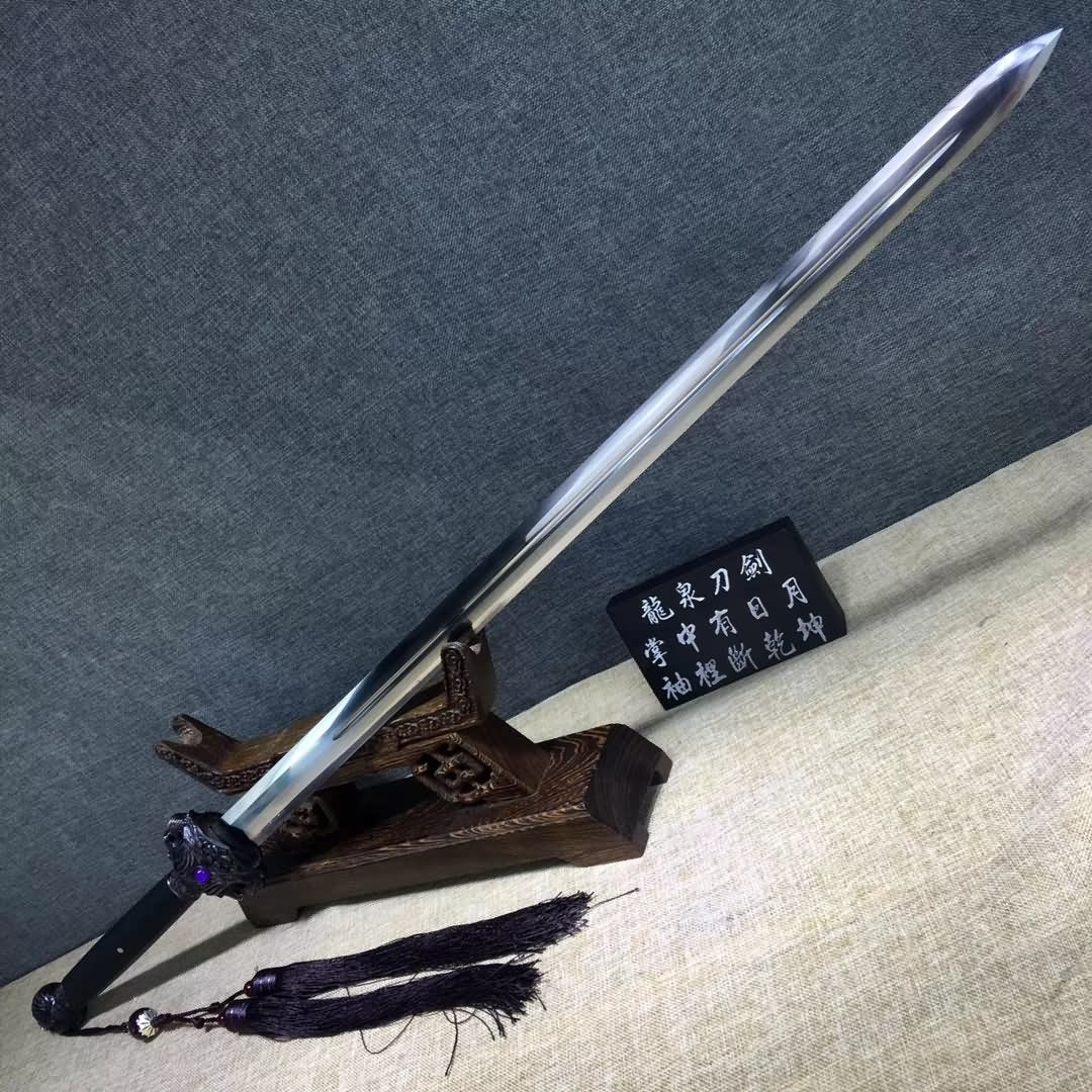 Phoenix swords,High carbon steel blade,Black wood,Alloy - Chinese sword shop