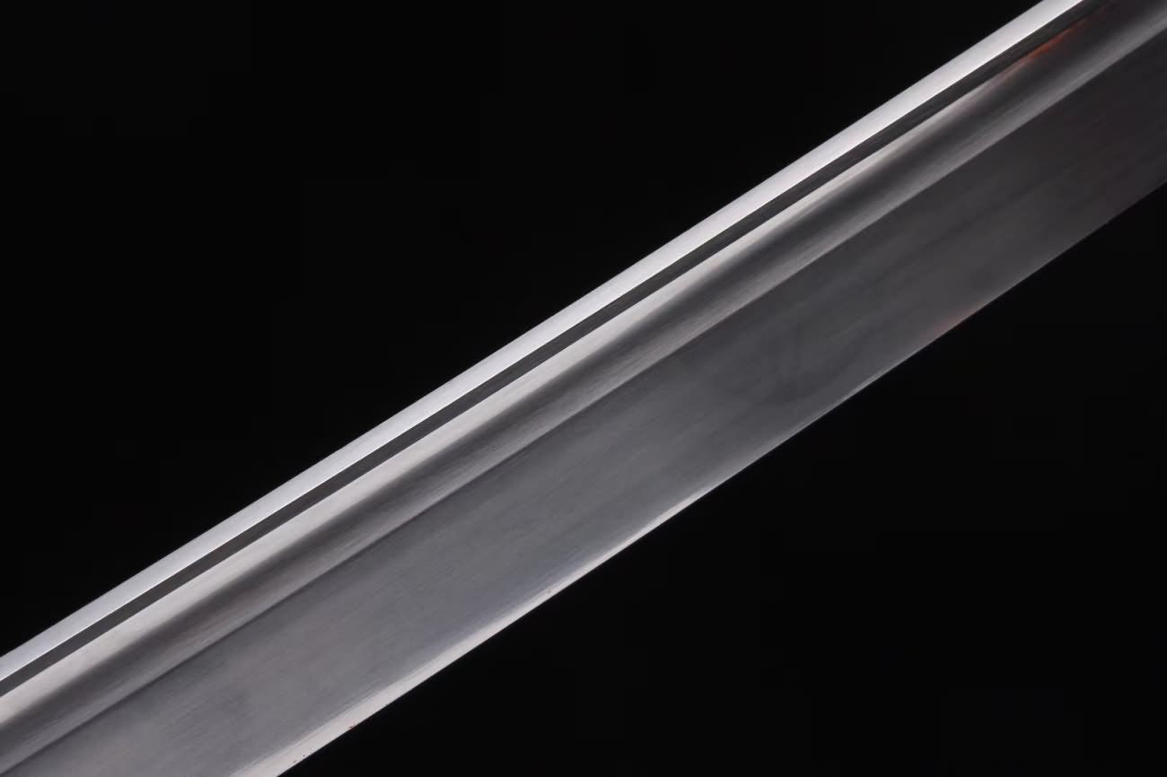 Samurai Sword Tachi Forged High Carbon Steel Blade Redwood Scabbard