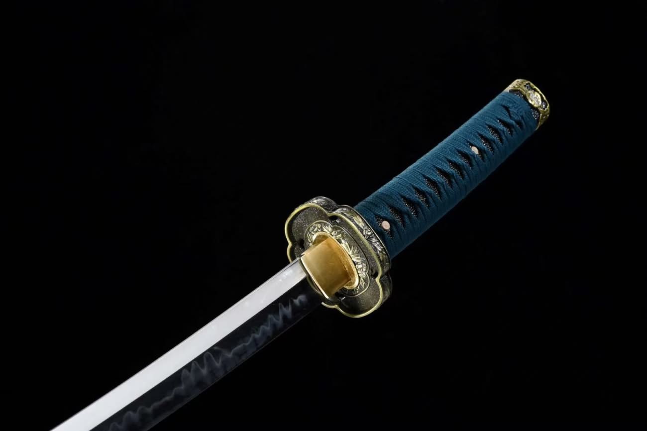 Samurai Tachi T10 Steel Clay Tempered Brass Fittings Full Tang Katana Custom