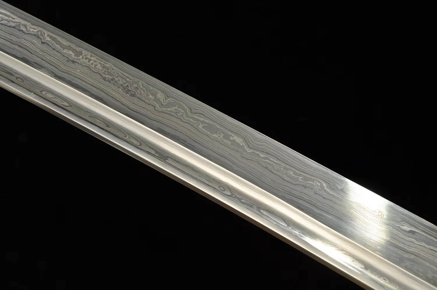 Tachi,Katana,Pattern steel blade,Redwood,Alloy - Chinese sword shop