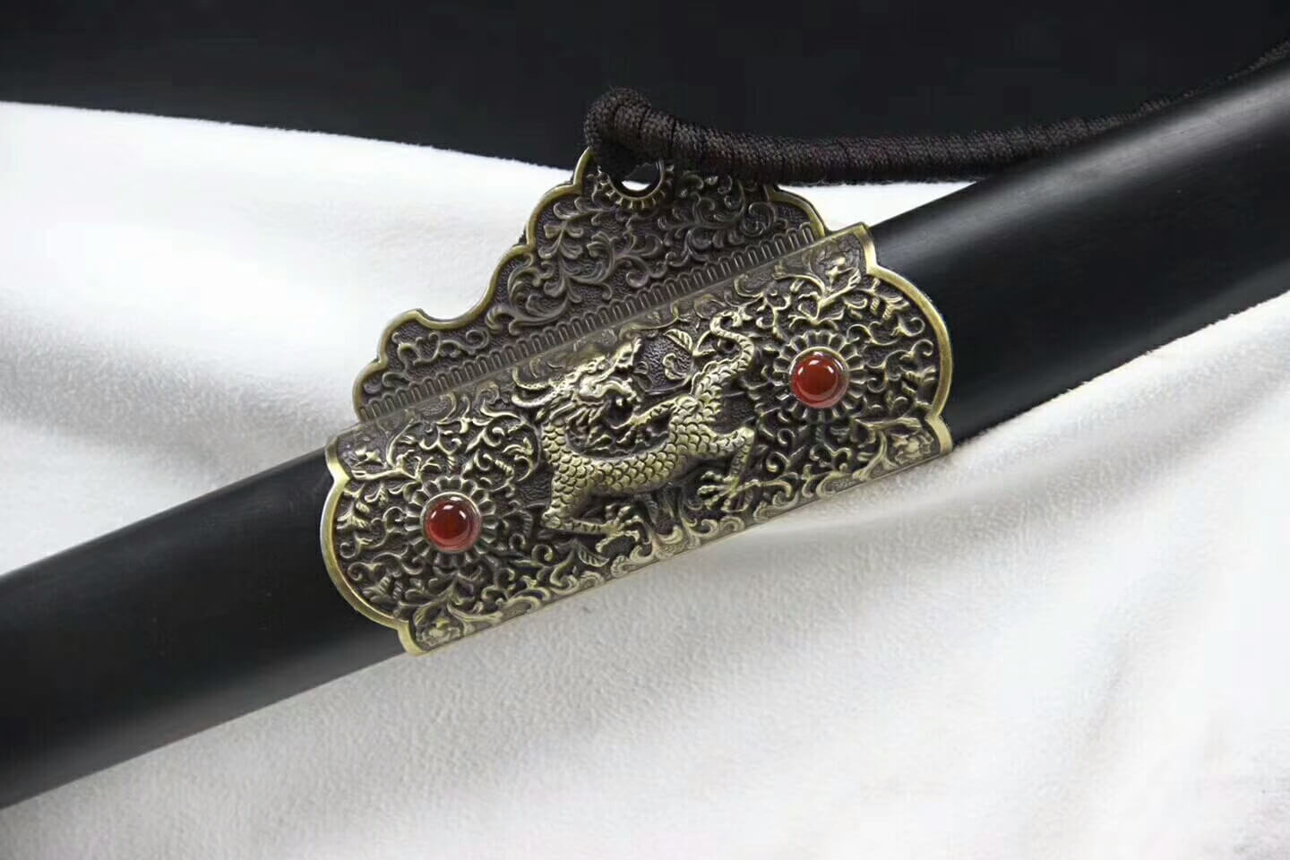 Agate Tang sword,Damascus steel blade,Alloy fittings&handmade art - Chinese sword shop