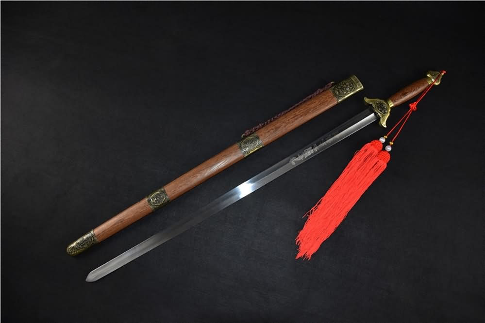 Training sword,Stainless steel blade,Rosewood scabbard - Chinese sword shop
