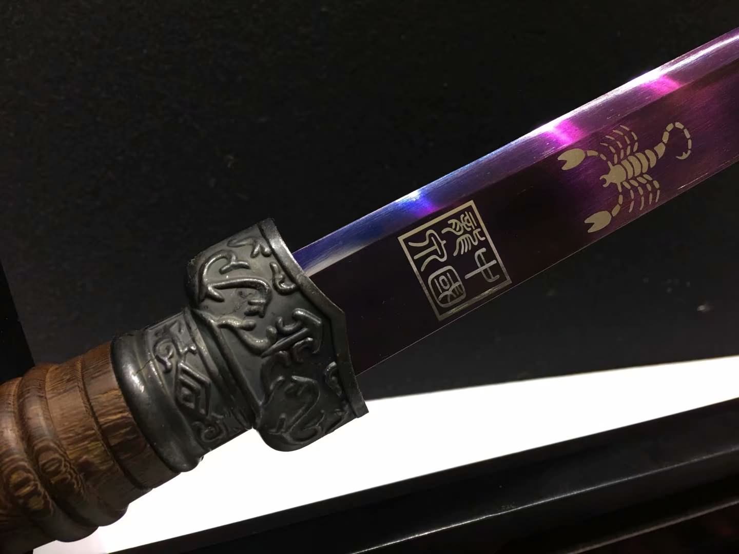Wolong dao,Handmade High carbon steel bule blade - Chinese sword shop