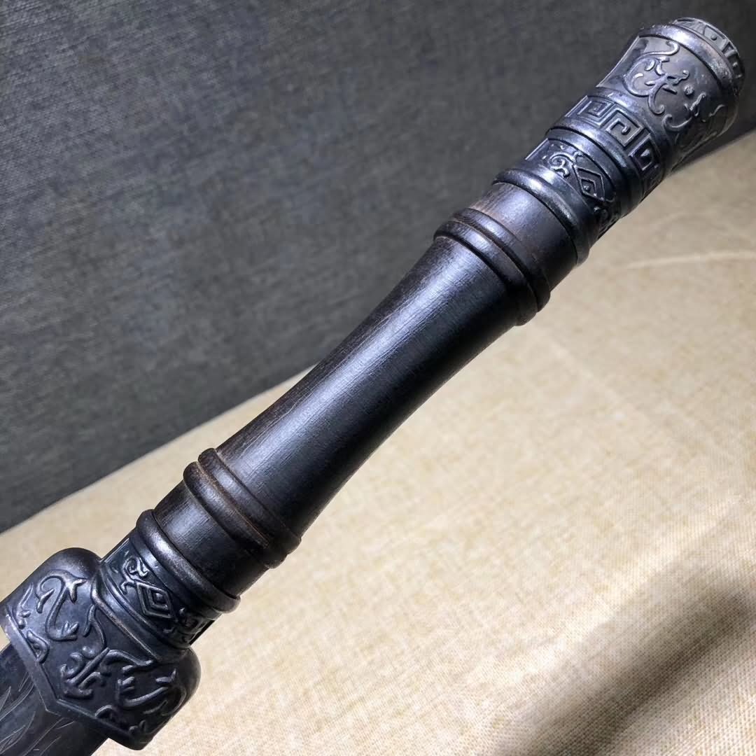 Wolong sword,Handmade Medium carbon steel etch blade - Chinese sword shop