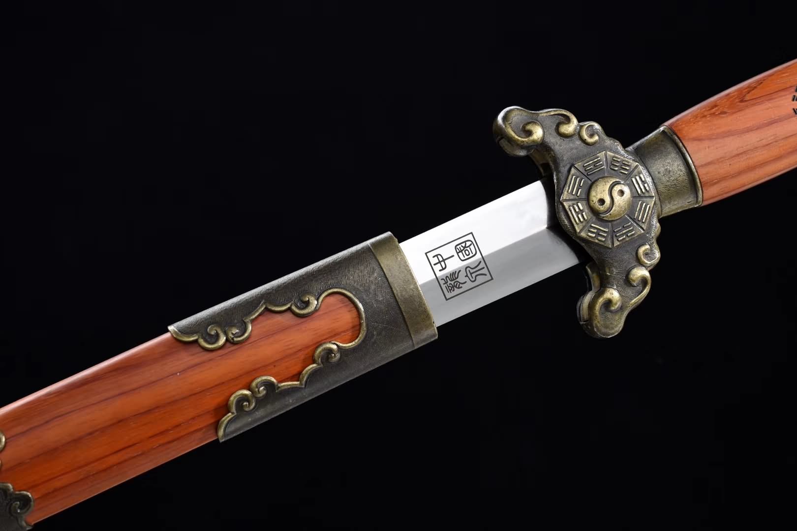 Wudang jian sword,High carbon steel blade,Redwood scabbard - Chinese sword shop