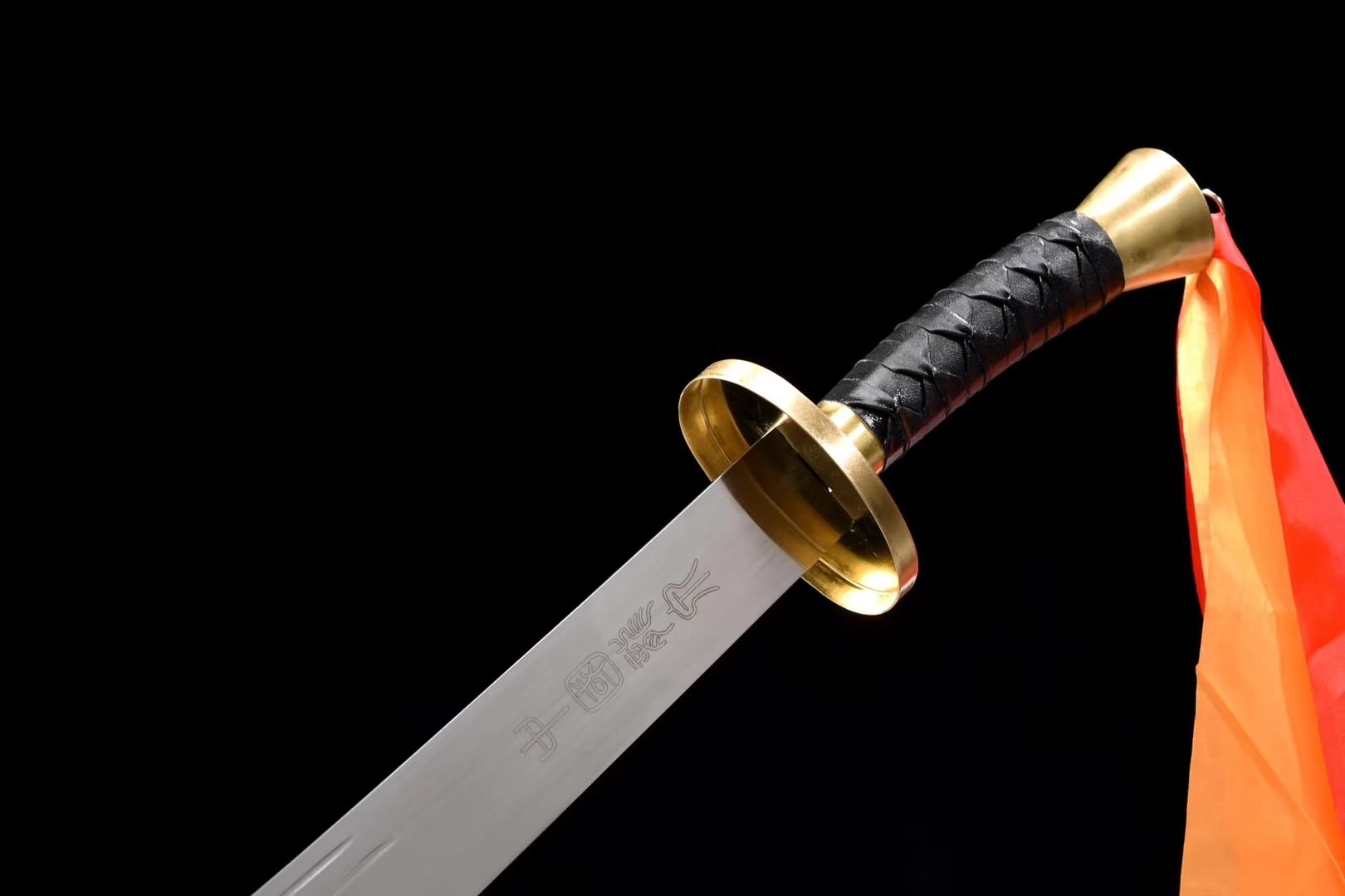 WuShu dao,Handmade(Stainless steel flexible blade,Black scabbard)Kung fu - Chinese sword shop