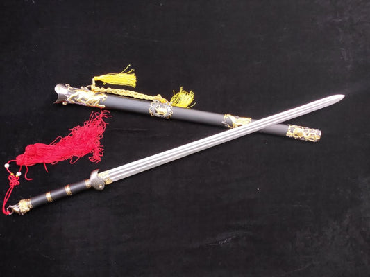 Xuanwu jian/Forged Damascus steel blade/Black wood Scabbard - Chinese Sword store