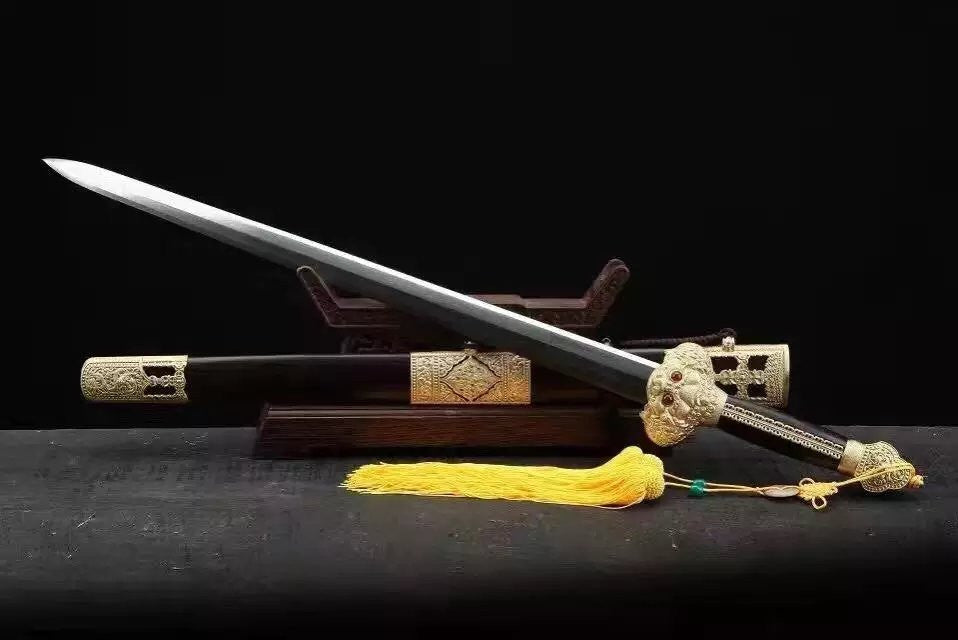 Yongle sword,Folded steel,Ebony scabbard,Copper fitting - Chinese sword shop