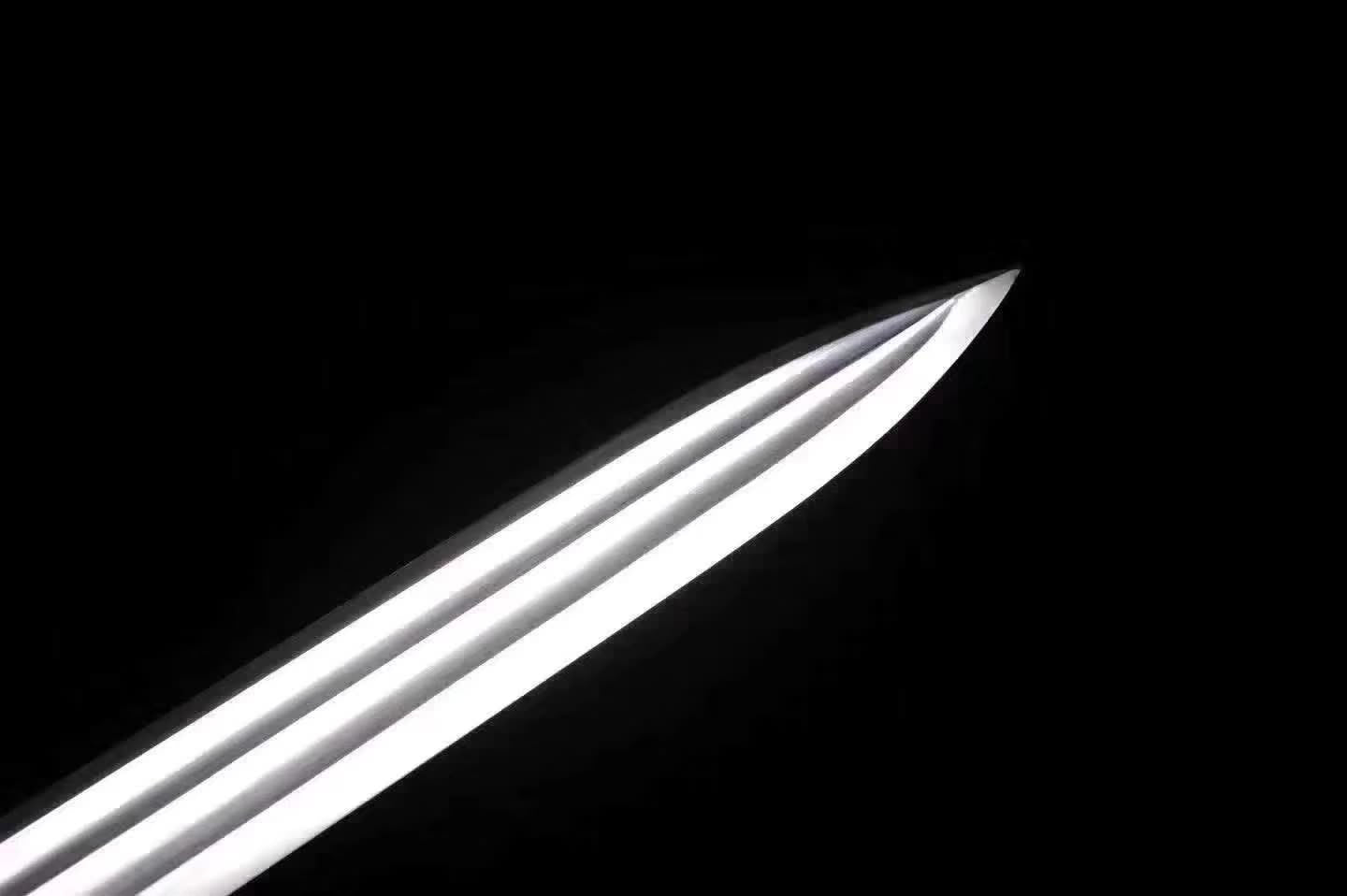 Yongle jian sword,Handmade High carbon steel blade,Redwood scabbard - Chinese sword shop