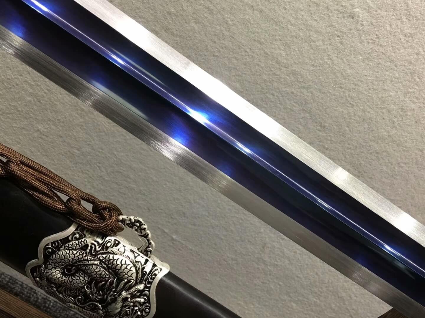 Yuewang sword,High carbon steel blue blade,Black wood,Alloy fittings - Chinese sword shop