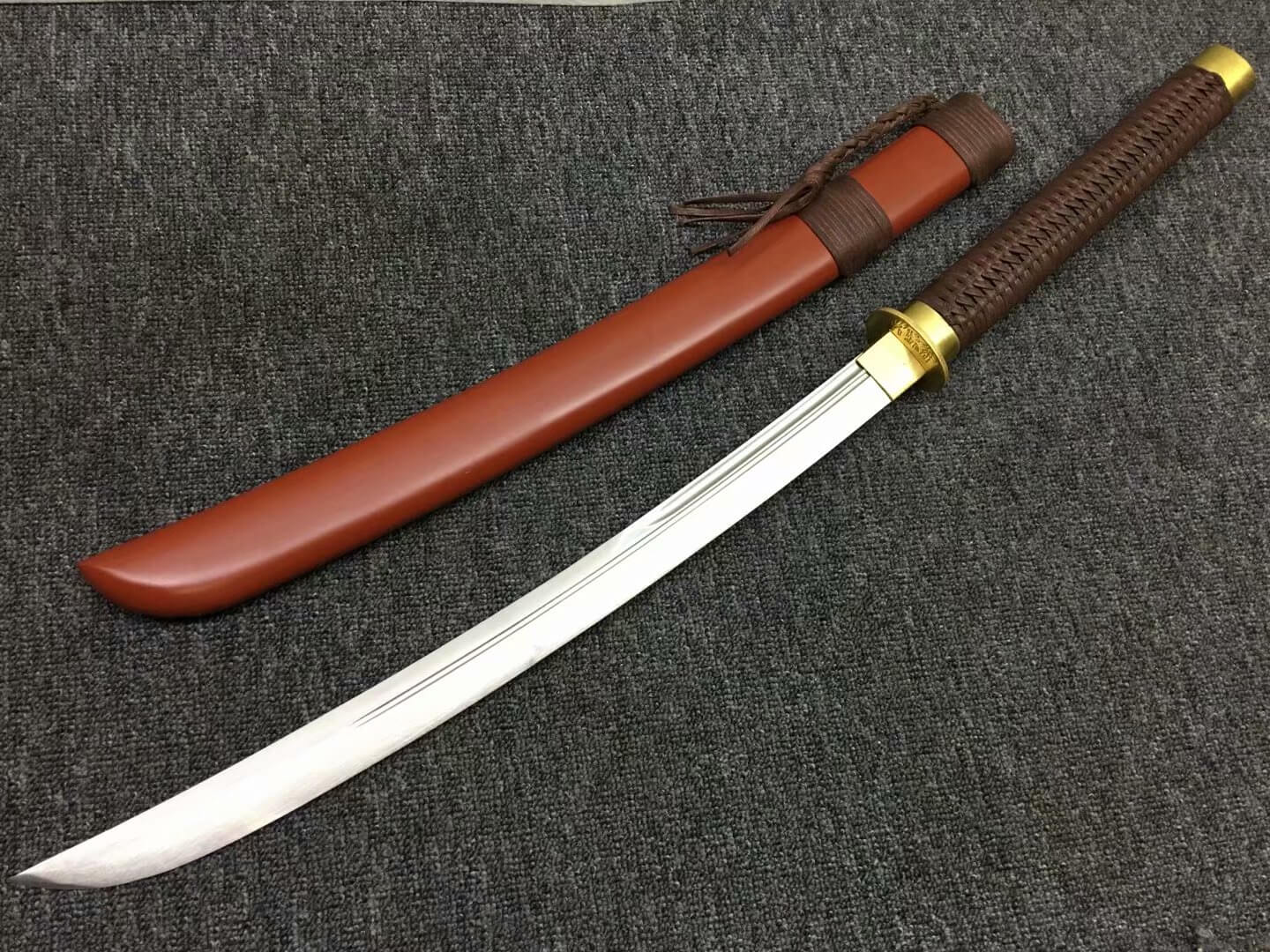 Horse chopping sword,High carbon steel blade,Redwood scabbard - Chinese sword shop