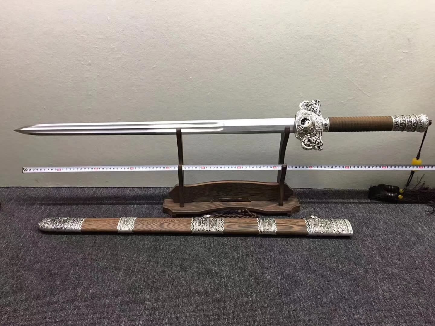 Bagua jian sword,High carbon steel blade,Rosewood scabbard - Chinese sword shop
