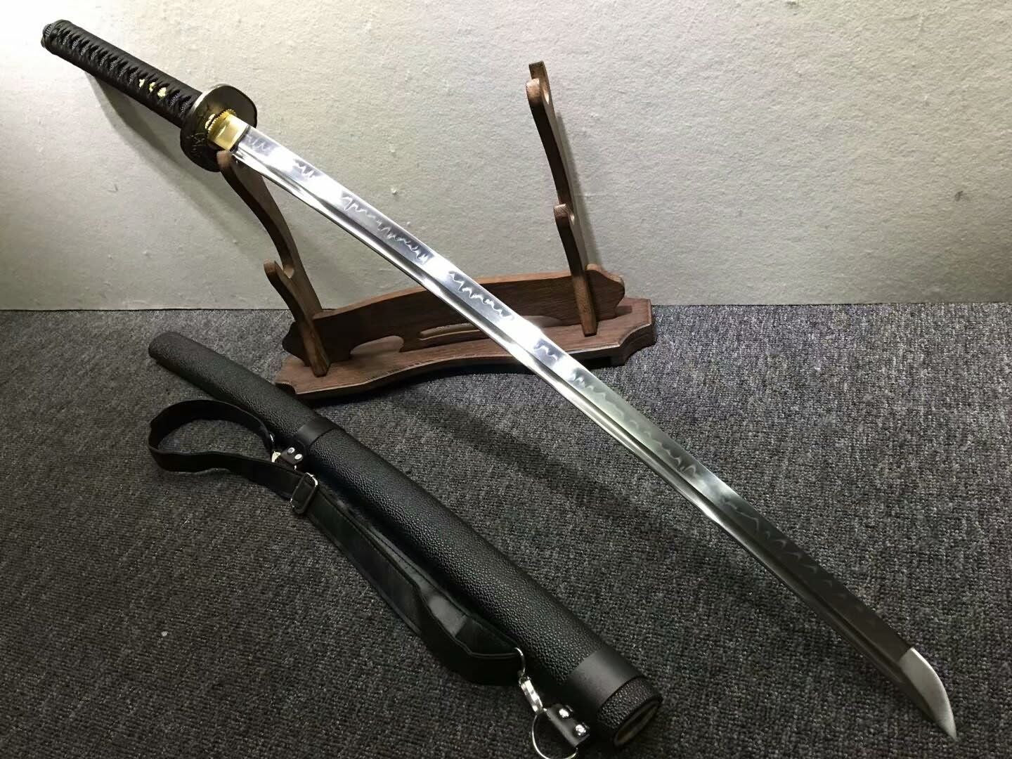 Nihontou katana,High carbon steel burn blade,Ski scabbard,Alloy tosog - Chinese sword shop