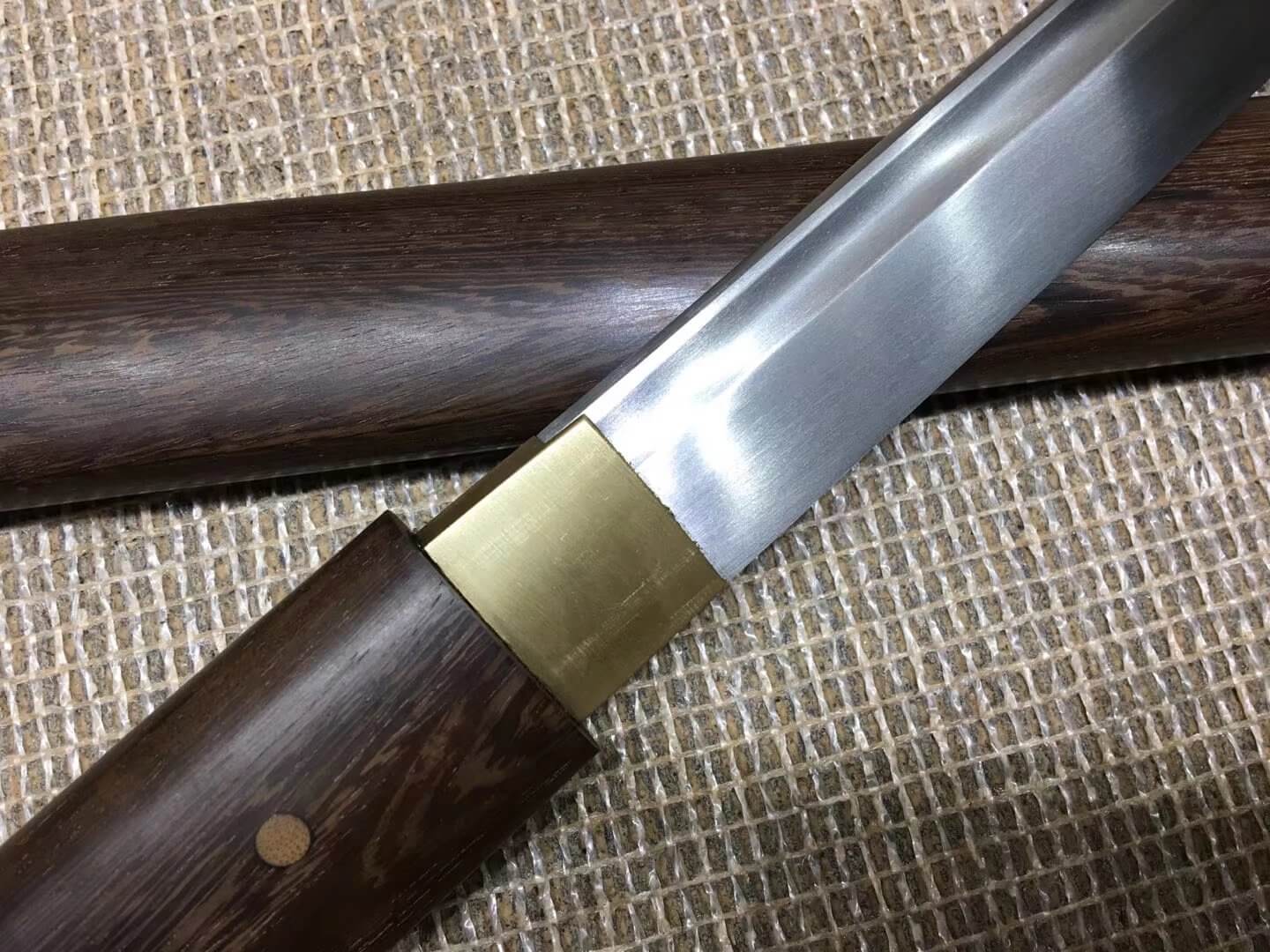 Simple sword(Medium carbon steel bade,Rosewood scabbard)Full tang,Length 31" - Chinese sword shop