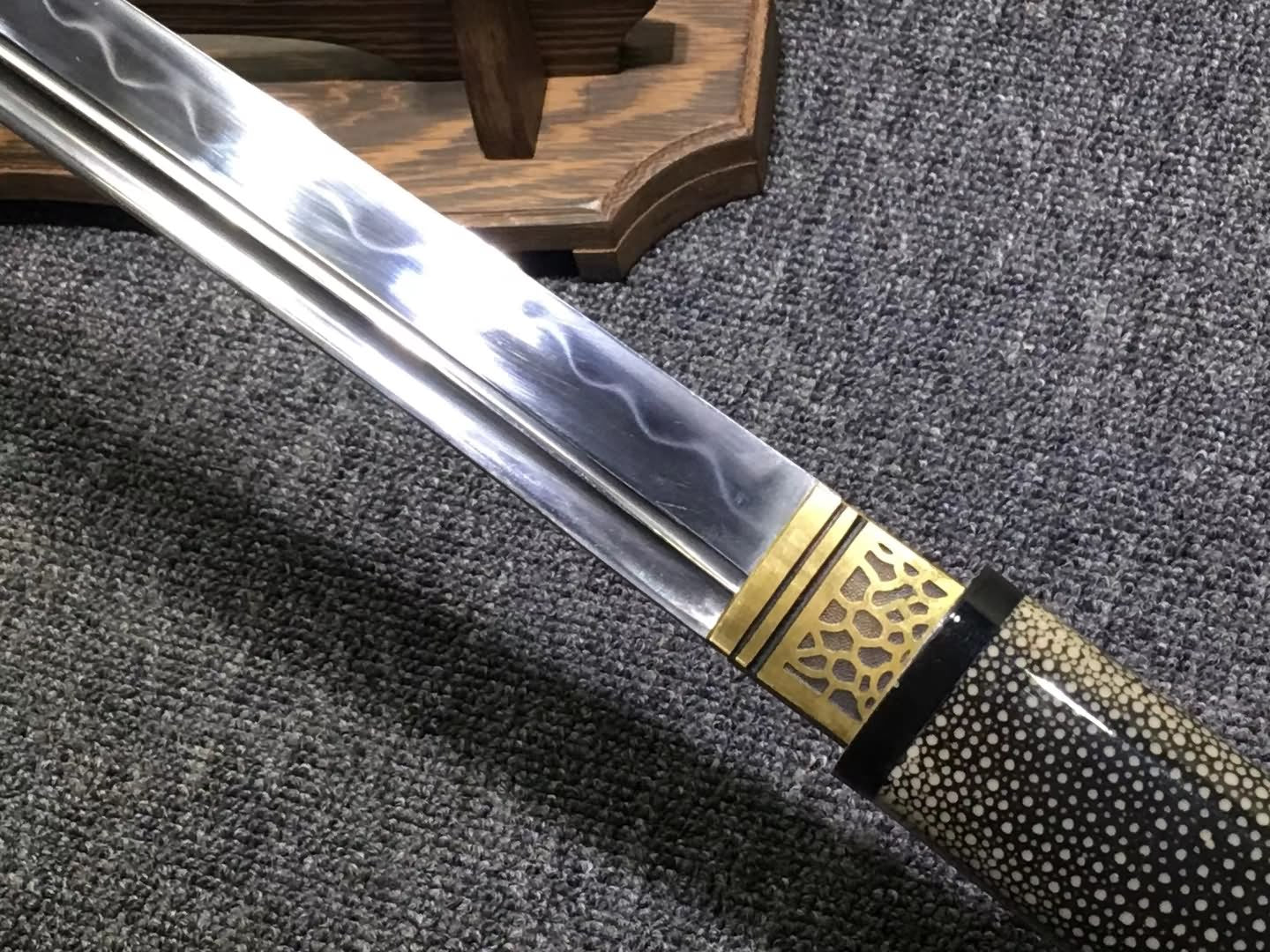 Samurai sword,High carbon steel burn blade,Skin saya - Chinese sword shop